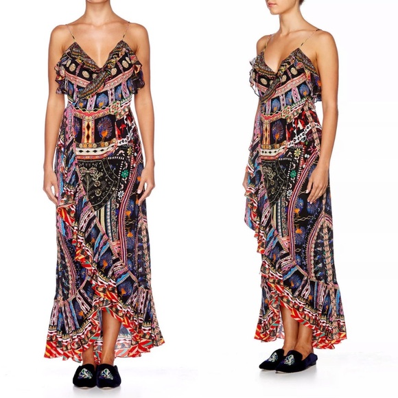 Camilla wrap maxi dress XS - Picture 3 of 7